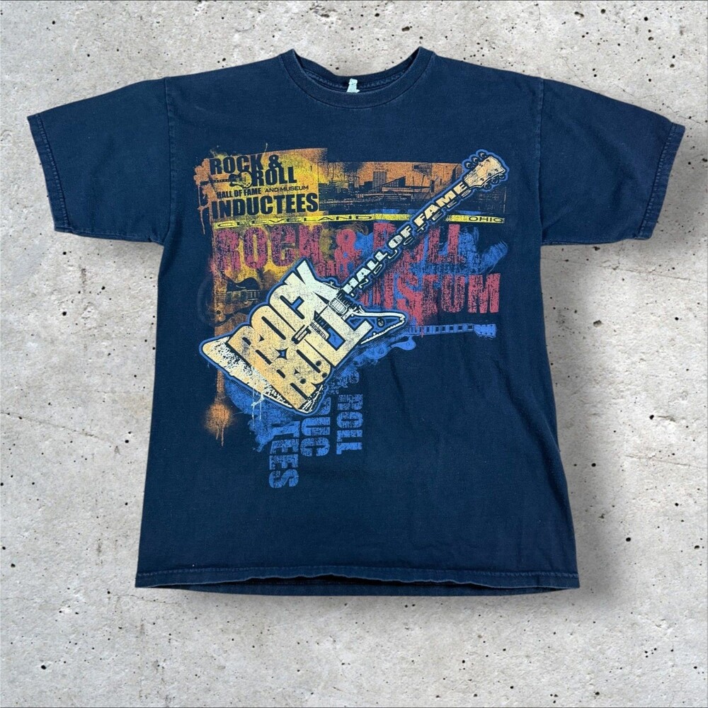 Vintage Rock And Roll Hall Of Fame Inductees Shirt Mens M Alstyle 1986-2010 Tee